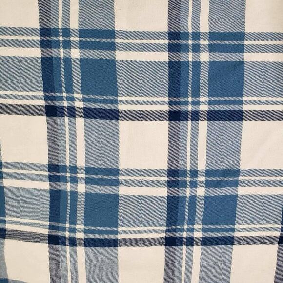 Polo Ralph Lauren Shirt Mens Medium M Oxford Plaid Button Down LS Blue Flannel - Picture 5 of 11